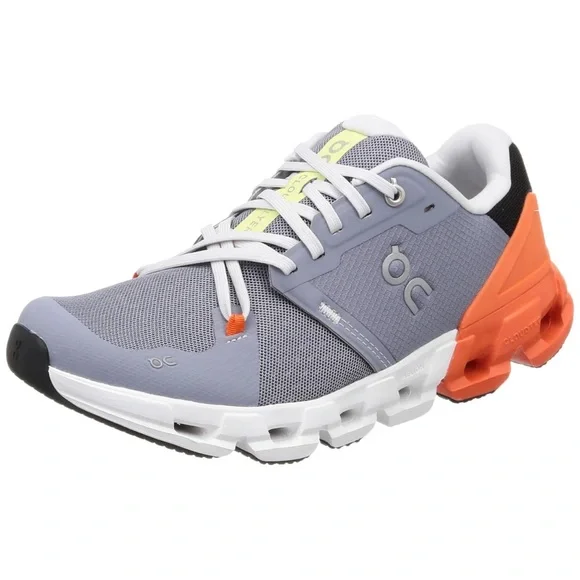 On Running Sneakers in Gray and Orange - Picture 1 of 8